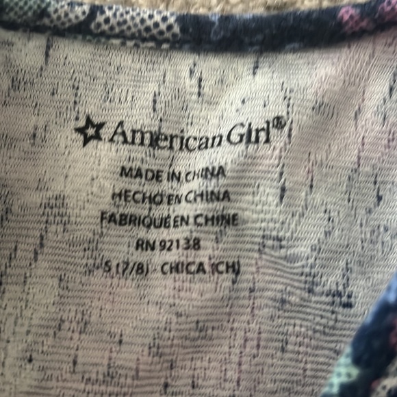American Girl Mix and Match Purple Blue Print Tank Top 2017 small - Picture 3 of 7